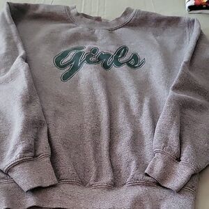 Gray & Green GiRLS Sweatshirt, Size Small